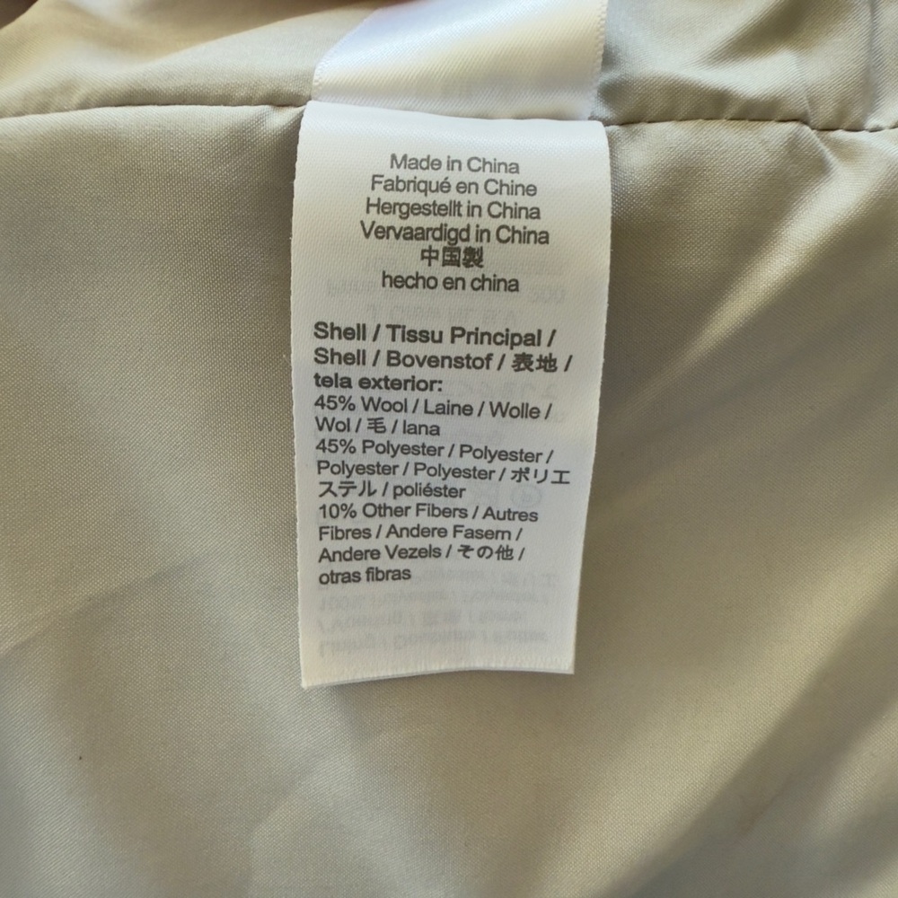 NWOT J.Crew Wool City Coat Gray Plus Size 22 Long Zip Up Neutral Winter Chic New - Picture 13 of 16